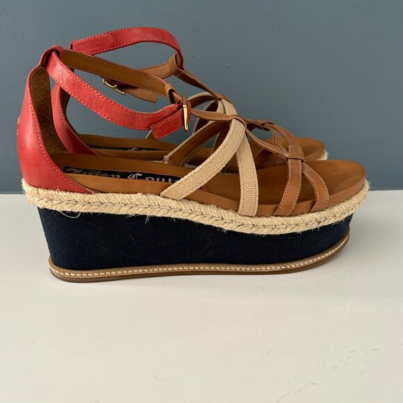 Juicy Couture Espadrille Ankle-Strap Wedge Sandals – Size 7 – Gently Used - Picture 3 of 5